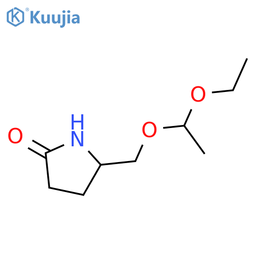 2-PYRROLIDINONE, 5-[(1-ETHOXYETHOXY)METHYL]- structure