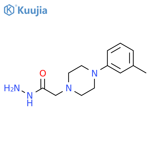 4-(3-methylphenyl)-1-Piperazineacetic acid hydrazide structure