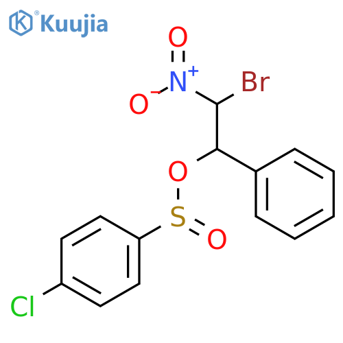 BENZENESULFINIC ACID, 4-CHLORO-, 2-BROMO-2-NITRO-1-PHENYLETHYL ESTER structure