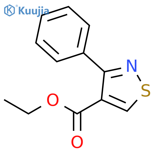 ethyl 3-phenyl-1,2-thiazole-4-carboxylate structure