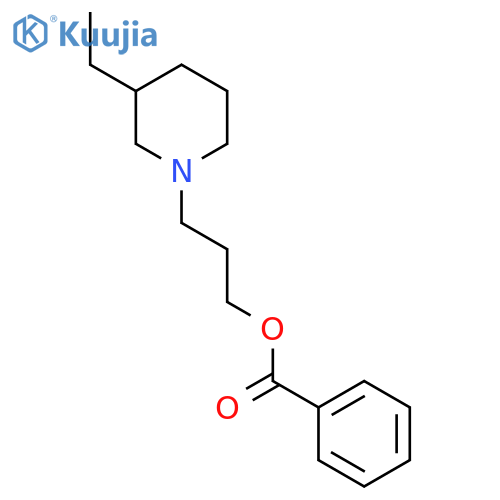 3-(3-Ethylpiperidin-1-yl)propyl benzoate structure