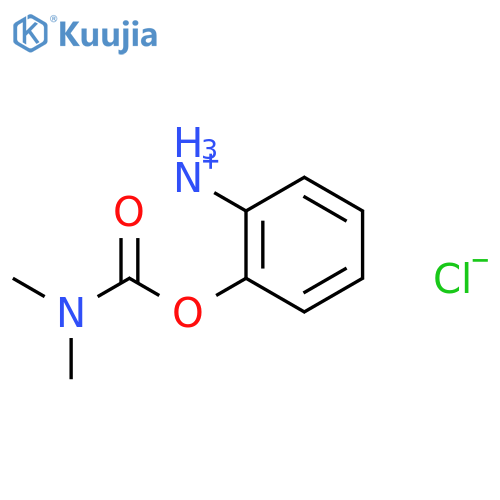 2-[(dimethylcarbamoyl)oxy]anilinium chloride structure
