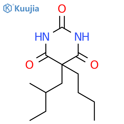 5-butyl-5-(2-methylbutyl)pyrimidine-2,4,6(1H,3H,5H)-trione structure
