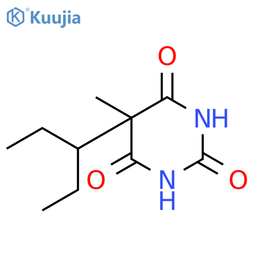5-Methyl-5-(pentan-3-yl)pyrimidine-2,4,6(1H,3H,5H)-trione structure