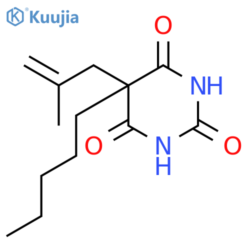 5-(2-methylprop-2-en-1-yl)-5-pentylpyrimidine-2,4,6(1H,3H,5H)-trione structure