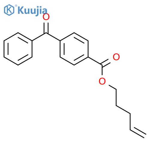 Benzoic acid, 4-benzoyl-, 4-pentenyl ester structure