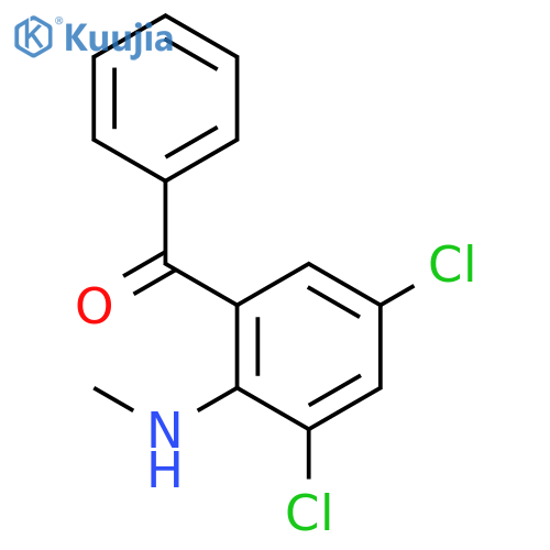 METHANONE, [3,5-DICHLORO-2-(METHYLAMINO)PHENYL]PHENYL- structure