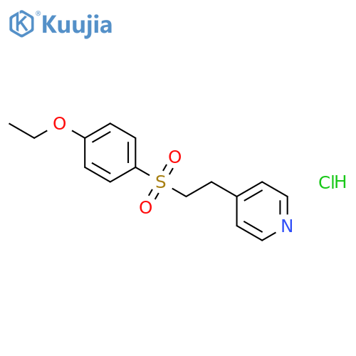 4-{2-[(4-ethoxyphenyl)sulfonyl]ethyl}pyridine hydrochloride structure
