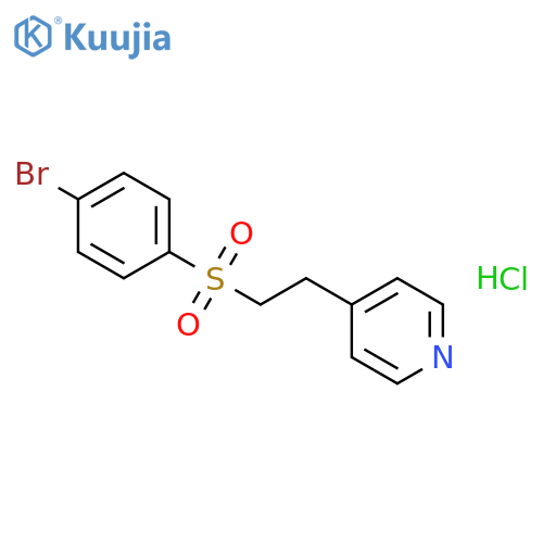 4-{2-[(4-bromophenyl)sulfonyl]ethyl}pyridine hydrochloride structure