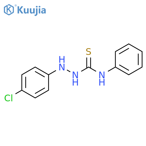Hydrazinecarbothioamide, 2-(4-chlorophenyl)-N-phenyl- structure