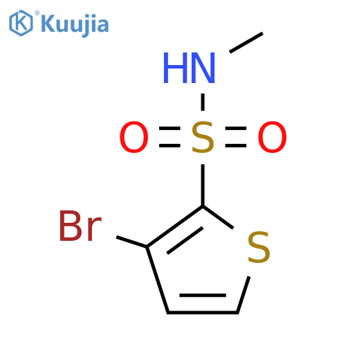 3-bromo-N-methylthiophene-2-sulfonamide structure