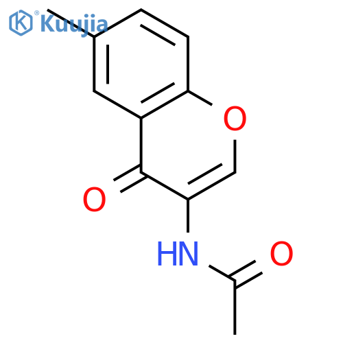 Acetamide, N-(6-methyl-4-oxo-4H-1-benzopyran-3-yl)- structure