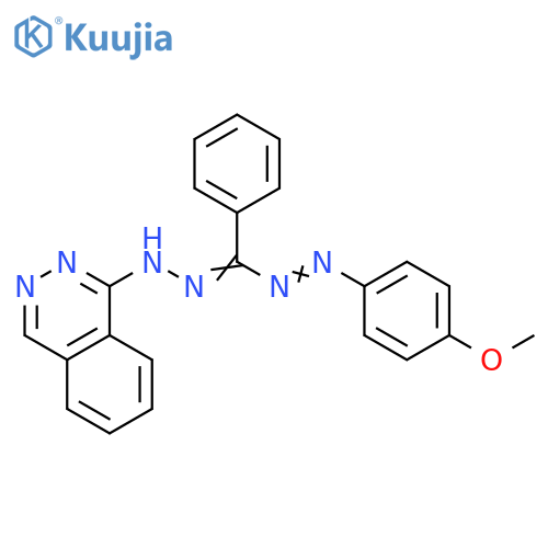 1(2H)-Phthalazinone,[[(4-methoxyphenyl)azo]phenylmethylene]hydrazone structure