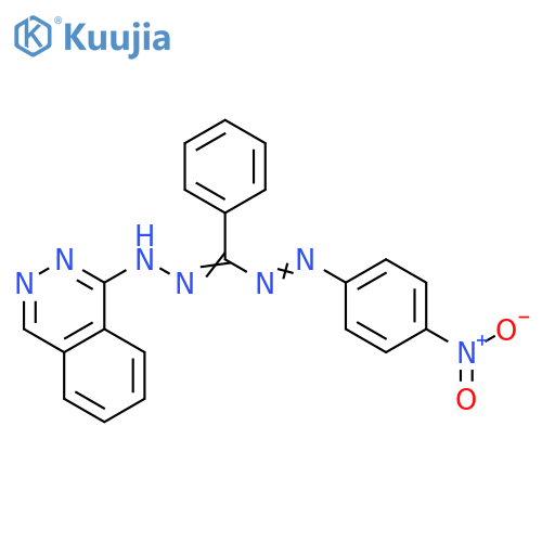 1(2H)-Phthalazinone, [[(4-nitrophenyl)azo]phenylmethylene]hydrazone structure