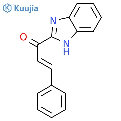 2-Propen-1-one, 1-(1H-benzimidazol-2-yl)-3-phenyl-, (2E)- structure