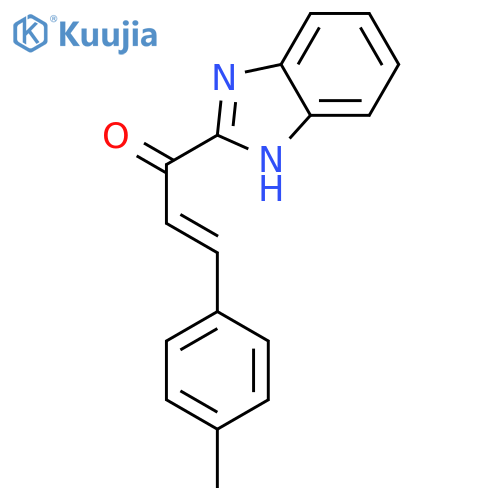 2-Propen-1-one, 1-(1H-benzimidazol-2-yl)-3-(4-methylphenyl)-, (2E)- structure