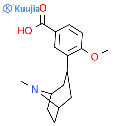 4-methoxy-3-(8-methyl-8-azabicyclo[3.2.1]oct-3-yl)benzoic acid structure