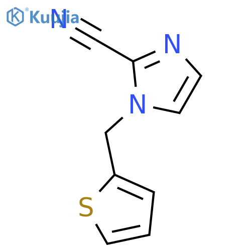 1H-IMIDAZOLE-2-CARBONITRILE, 1-(2-THIENYLMETHYL)- structure