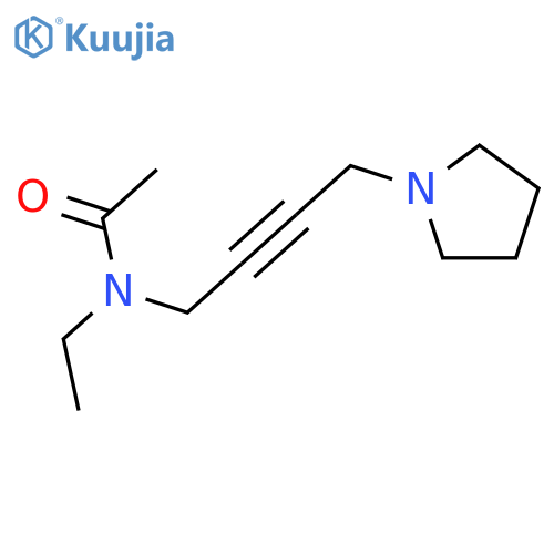 ACETAMIDE, N-ETHYL-N-[4-(1-PYRROLIDINYL)-2-BUTYNYL]- structure
