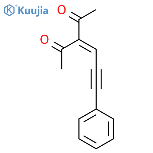 2,4-Pentanedione, 3-(3-phenyl-2-propyn-1-ylidene)- structure