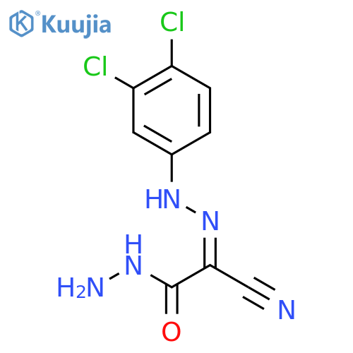 Acetic acid, cyano[(3,4-dichlorophenyl)hydrazono]-, hydrazide structure
