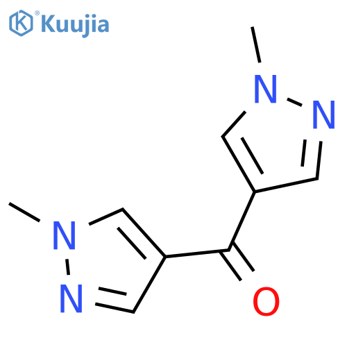 1-methyl-4-(1-methyl-1H-pyrazole-4-carbonyl)-1H-pyrazole structure