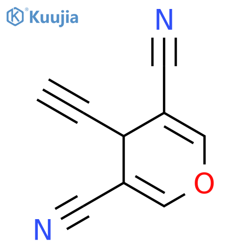 4H-Pyran-3,5-dicarbonitrile, 4-ethynyl- structure