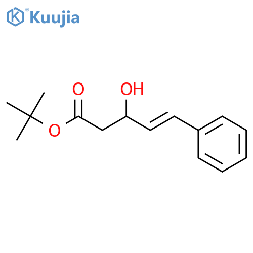 4-Pentenoic acid, 3-hydroxy-5-phenyl-, 1,1-dimethylethyl ester, (E)- structure