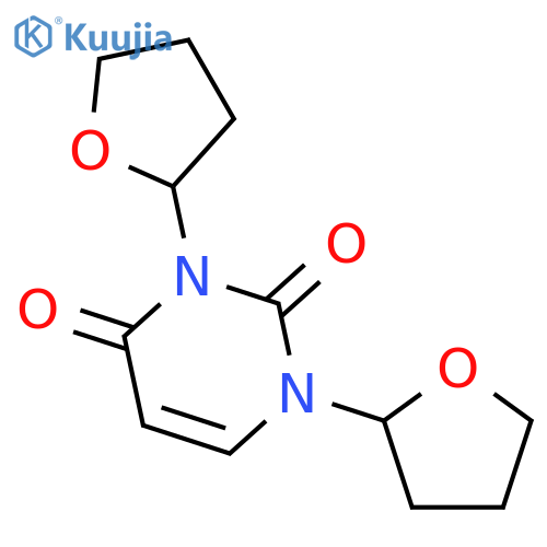 2,4(1H,3H)-Pyrimidinedione, 1,3-bis(tetrahydro-2-furanyl)- structure
