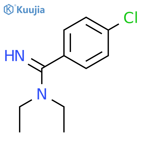 Benzenecarboximidamide, 4-chloro-N,N-diethyl- structure