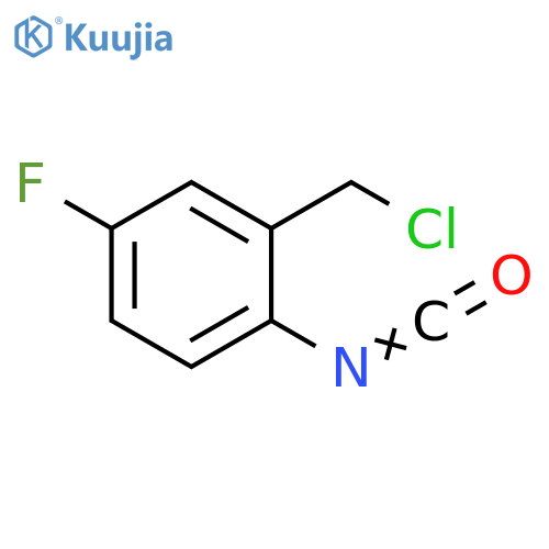 Benzene, 2-(chloromethyl)-4-fluoro-1-isocyanato- structure