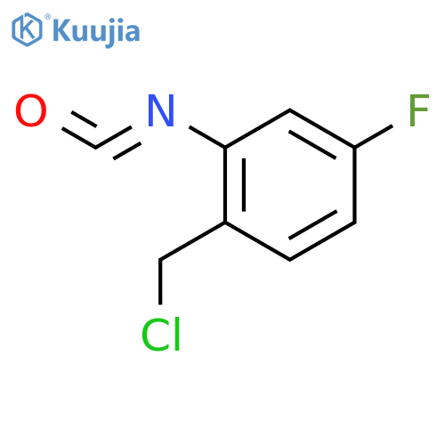 Benzene,1-(chloromethyl)-4-fluoro-2-isocyanato- structure