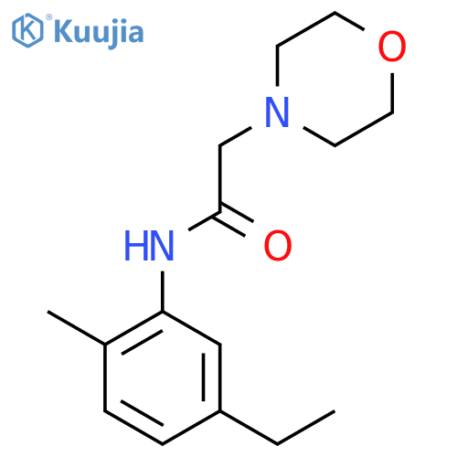 N-(5-ethyl-2-methylphenyl)-2-(morpholin-4-yl)acetamide structure