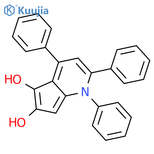 1H-CYCLOPENTA[B]PYRIDINE-5,6-DIOL, 1,2,4-TRIPHENYL- structure