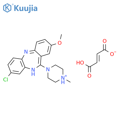 3-chloro-8-methoxy-6-(4-methylpiperazin-4-ium-1-yl)-5h-benzo[b][1,4]benzodiazepine;(z)-4-hydroxy-4-oxobut-2-enoate structure