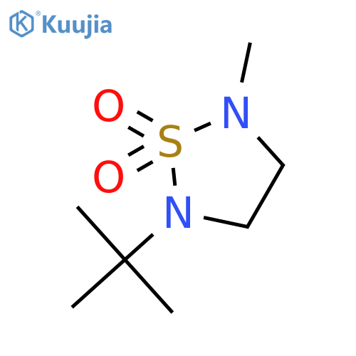 1,2,5-THIADIAZOLIDINE, 2-(1,1-DIMETHYLETHYL)-5-METHYL-, 1,1-DIOXIDE structure