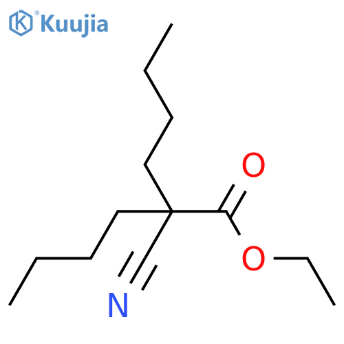 Ethyl 2-butyl-2-cyanohexanoate structure