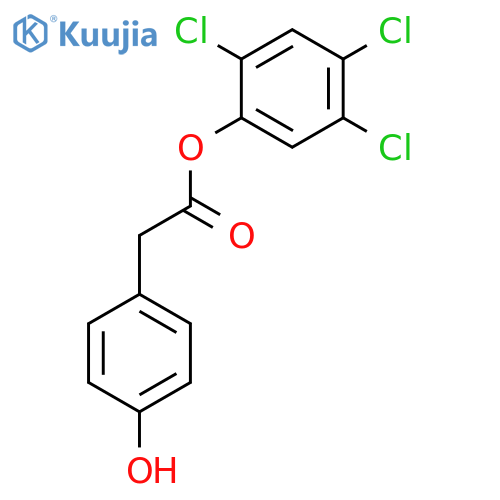 BENZENEACETIC ACID, 4-HYDROXY-, 2,4,5-TRICHLOROPHENYL ESTER structure