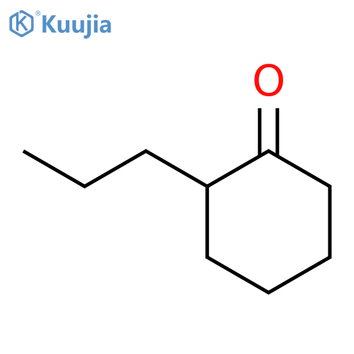 Cyclohexanone, 2-propyl-, (2S)- structure