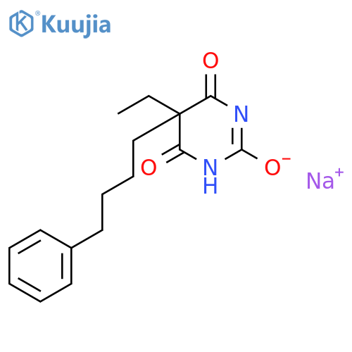 sodium 5-ethyl-4,6-dioxo-5-(4-phenylbutyl)-1,4,5,6-tetrahydropyrimidin-2-olate structure