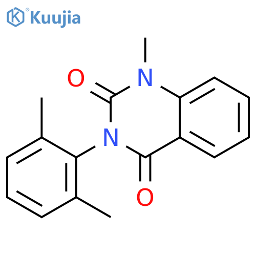 2,4(1H,3H)-QUINAZOLINEDIONE, 3-(2,6-DIMETHYLPHENYL)-1-METHYL- structure