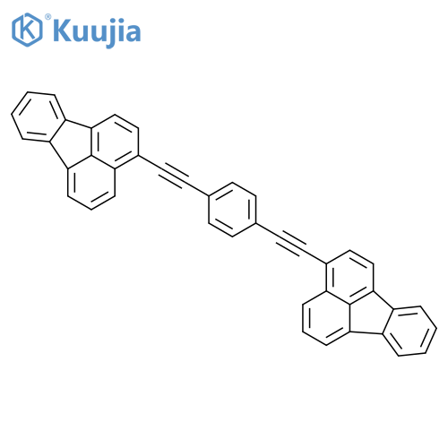 FLUORANTHENE, 3,3'-(1,4-PHENYLENEDI-2,1-ETHYNEDIYL)BIS- structure