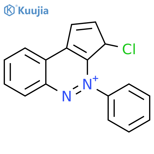 3-Chloro-4-phenyl-3H-cyclopenta[c]cinnolin-4-ium structure