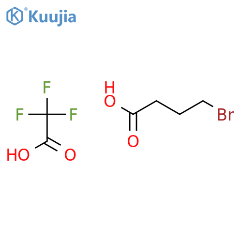 BUTANOIC ACID, 4-BROMO-, COMPD. WITH TRIFLUOROACETIC ACID (1:1) structure
