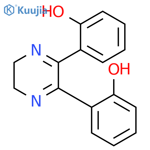 Phenol, 2,2'-(5,6-dihydro-2,3-pyrazinediyl)bis- structure