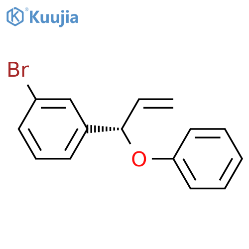 BENZENE, 1-BROMO-3-[(1S)-1-PHENOXY-2-PROPENYL]- structure