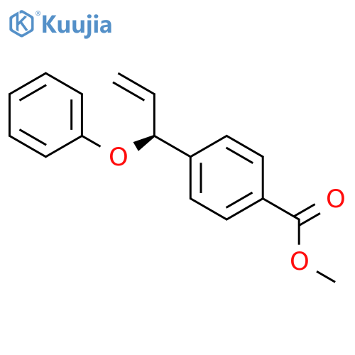 Benzoic acid, 4-[(1S)-1-phenoxy-2-propenyl]-, methyl ester structure