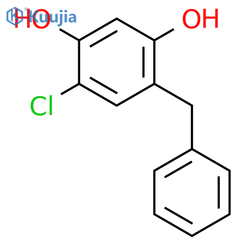 1,3-BENZENEDIOL, 4-CHLORO-6-(PHENYLMETHYL)- structure