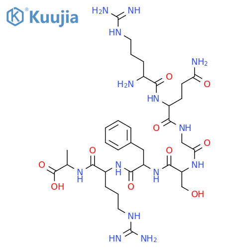 L-Alanine, L-arginyl-L-glutaminylglycyl-L-seryl-L-phenylalanyl-L-arginyl- structure