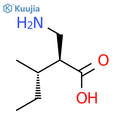 Pentanoic acid, 2-(aminomethyl)-3-methyl-, (2S,3S)- structure